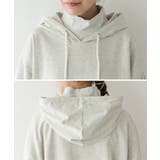 ハイネックリブ裏毛パーカー | atONE | 詳細画像17