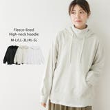 オートミール | ハイネックリブ裏毛パーカー | atONE