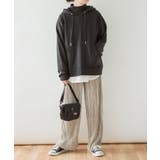 ハイネックリブ裏毛パーカー | atONE | 詳細画像5