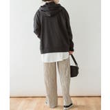 ハイネックリブ裏毛パーカー | atONE | 詳細画像6