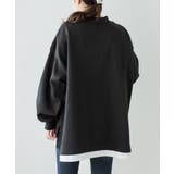 裏起毛レイヤード風ハイネックトレーナー | atONE | 詳細画像11 