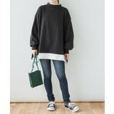 裏起毛レイヤード風ハイネックトレーナー | atONE | 詳細画像12 