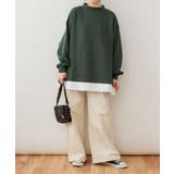 裏起毛レイヤード風ハイネックトレーナー | atONE | 詳細画像19 