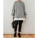 裏起毛レイヤード風ハイネックトレーナー | atONE | 詳細画像26 