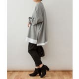 裏起毛レイヤード風ハイネックトレーナー | atONE | 詳細画像27 