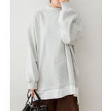 裏起毛レイヤード風ハイネックトレーナー | atONE | 詳細画像30 