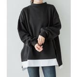 裏起毛レイヤード風ハイネックトレーナー | atONE | 詳細画像8 