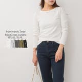 オフホワイト | 前後2wayフロントクロスカットソー | atONE