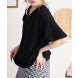 ブラウス風タックスキッパー半袖Tシャツ | atONE | 詳細画像9