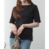 メロウリブ5分袖カットソー | atONE | 詳細画像22