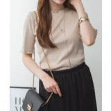 メロウリブ5分袖カットソー | atONE | 詳細画像28