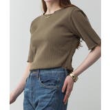 メロウリブ5分袖カットソー | atONE | 詳細画像31