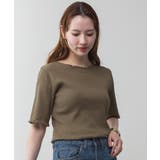 メロウリブ5分袖カットソー | atONE | 詳細画像32