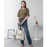 メロウリブ5分袖カットソー | atONE | 詳細画像33