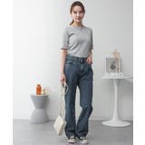 メロウリブ5分袖カットソー | atONE | 詳細画像36