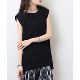 肩タックノースリーブボートネックTシャツ | atONE | 詳細画像14