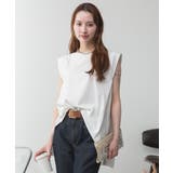 肩タックノースリーブボートネックTシャツ | atONE | 詳細画像32 