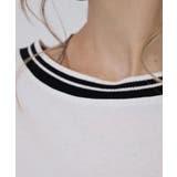 配色袖リブライン入りTシャツ | atONE | 詳細画像12