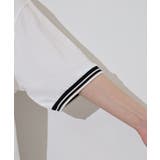 配色袖リブライン入りTシャツ | atONE | 詳細画像13