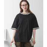 配色袖リブライン入りTシャツ | atONE | 詳細画像16 