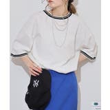 配色袖リブライン入りTシャツ | atONE | 詳細画像1