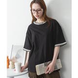 配色袖リブライン入りTシャツ | atONE | 詳細画像20 