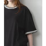 配色袖リブライン入りTシャツ | atONE | 詳細画像22 