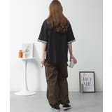 配色袖リブライン入りTシャツ | atONE | 詳細画像24 