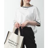 配色袖リブライン入りTシャツ | atONE | 詳細画像27 