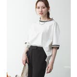 配色袖リブライン入りTシャツ | atONE | 詳細画像29 