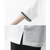 配色袖リブライン入りTシャツ | atONE | 詳細画像41 