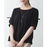 リボン付き袖ブラウス風カットソー | atONE | 詳細画像31 