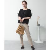 リボン付き袖ブラウス風カットソー | atONE | 詳細画像37 