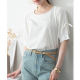 リボン付き袖ブラウス風カットソー | atONE | 詳細画像41 