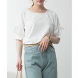 リボン付き袖ブラウス風カットソー | atONE | 詳細画像43 