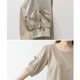 リボン付き袖ブラウス風カットソー | atONE | 詳細画像73 