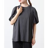 ラウンドネックパフスリーブ半袖Tシャツ | atONE | 詳細画像5