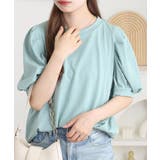 ラウンドネックパフスリーブ半袖Tシャツ | atONE | 詳細画像13