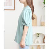 ラウンドネックパフスリーブ半袖Tシャツ | atONE | 詳細画像22