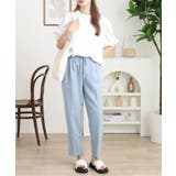 ラウンドネックパフスリーブ半袖Tシャツ | atONE | 詳細画像4