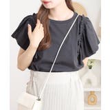 ショルダーフリルフレンチスリーブTシャツ | atONE | 詳細画像10