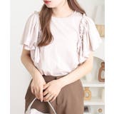 ショルダーフリルフレンチスリーブTシャツ | atONE | 詳細画像20