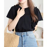 ショルダーフリルフレンチスリーブTシャツ | atONE | 詳細画像4