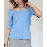 クロスネックハーフスリーブカットソー | atONE | 詳細画像42 