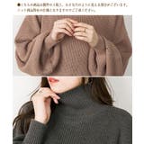 タートルネックボリュームニット | atONE | 詳細画像7 