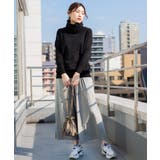 タートルネックセーター レディース オーバーサイズ | atONE | 詳細画像18