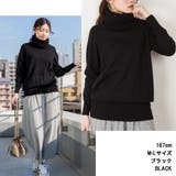 タートルネックセーター レディース オーバーサイズ | atONE | 詳細画像2