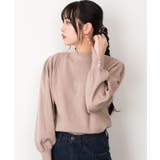 グレーベージュ | ハイネックバルーンスリーブセーター | atONE