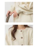 クルーネックふわふわニットカーディガン | atONE | 詳細画像28 