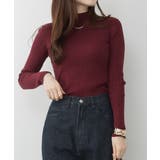 ハイネックリブニットトップス | atONE | 詳細画像15